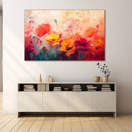 Tableau de Fleurs Moderne, art mural décoration nature