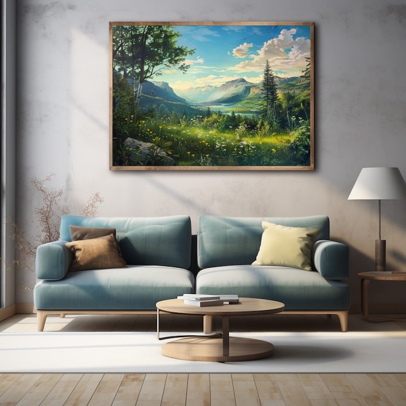 Tableau De Paysage En Peinture