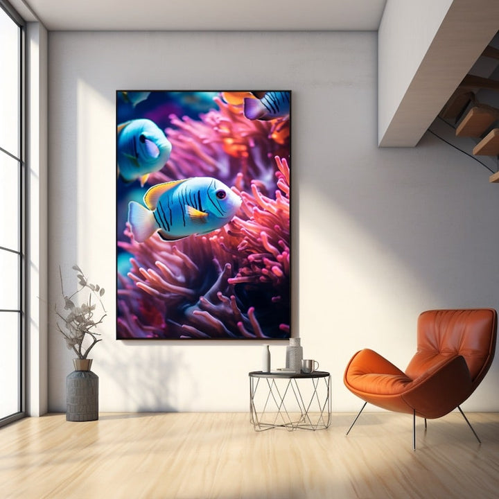 Tableau de Poisson Exotique, art mural décoration nature