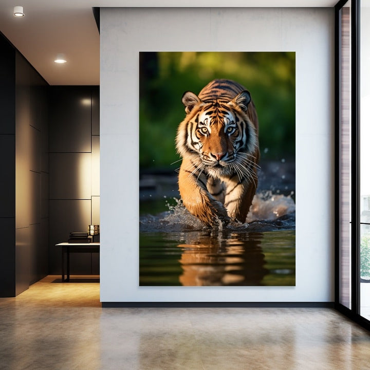 Tableau de Tigre en Couleur, art mural décoration nature