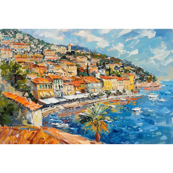 Tableau Villefranche-sur-Mer, art mural décoration nature