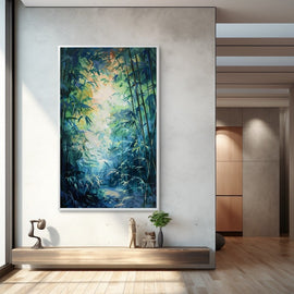 Tableau Déco Bambou, art mural décoration nature