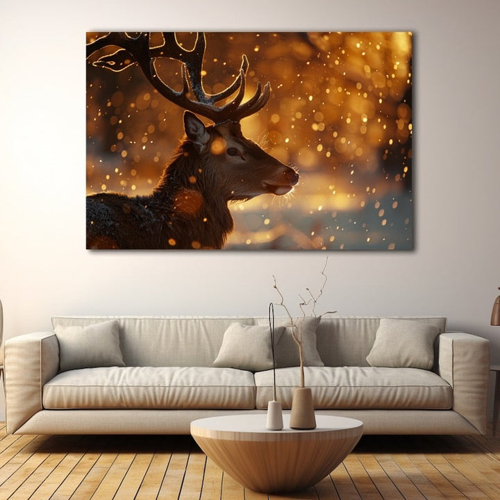 Tableau Déco Cerf, art mural décoration nature