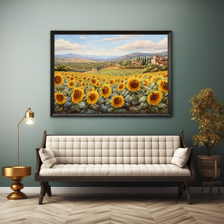 Tableau Déco Champêtre Tournesol
