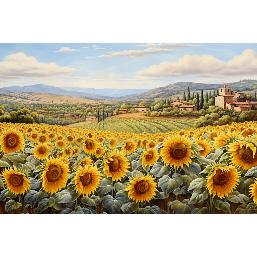 Tableau Déco Champêtre Tournesol