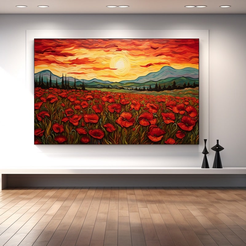 Tableau Déco Coquelicot