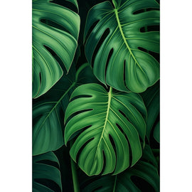 Tableau Déco avec Feuilles Tropicales, art mural décoration nature