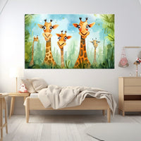 Thumbnail for Tableau Déco Girafe Animaux Enfants