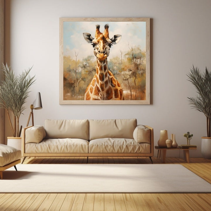Tableau Déco Girafe, art mural décoration nature
