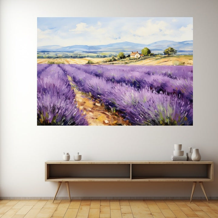 Tableau Déco Lavande, art mural décoration nature