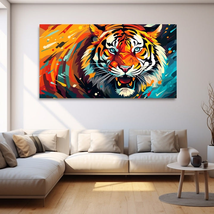 Tableau Déco Tigre Design, art mural décoration nature