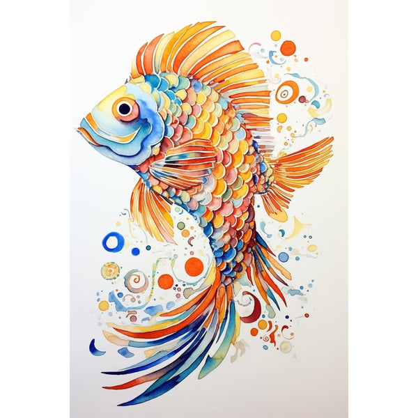 Tableau Poisson Décoratif, art mural décoration nature