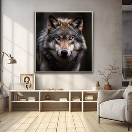Tableau Décoration Loup, art mural décoration nature