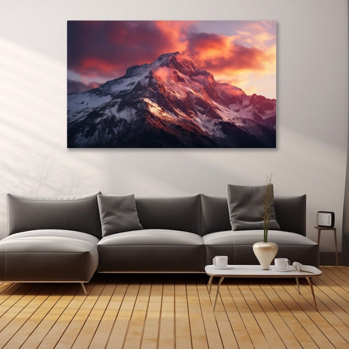 Tableau Décoration Paysage Montagne, art mural décoration nature