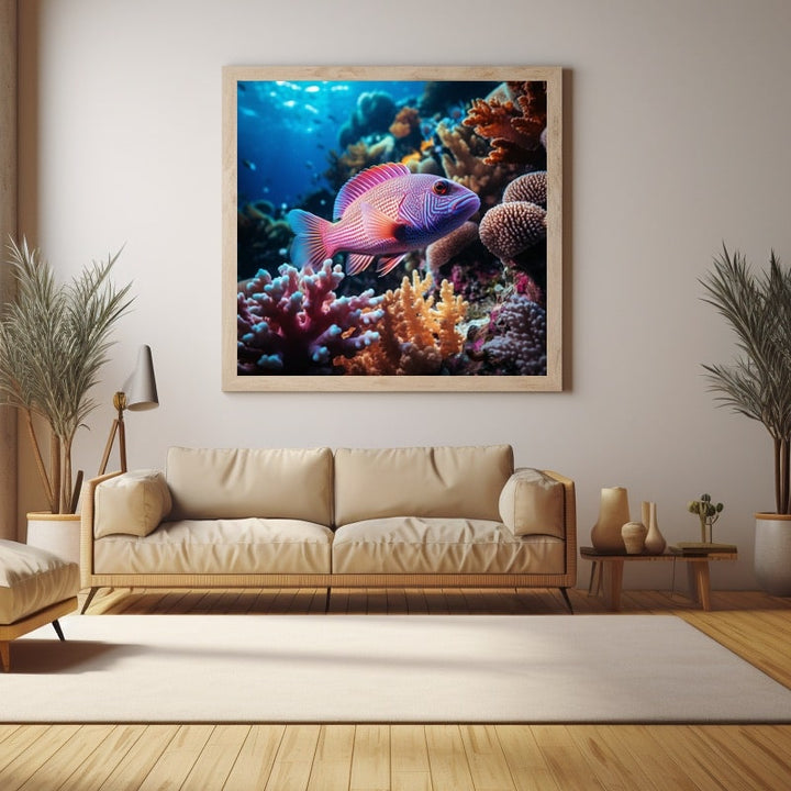 Tableau Décoration Poisson, art mural décoration nature
