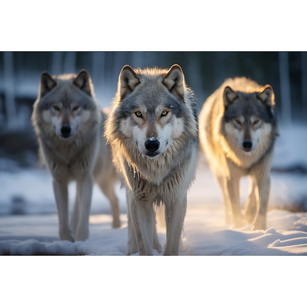 Tableau Déco sur les Loups