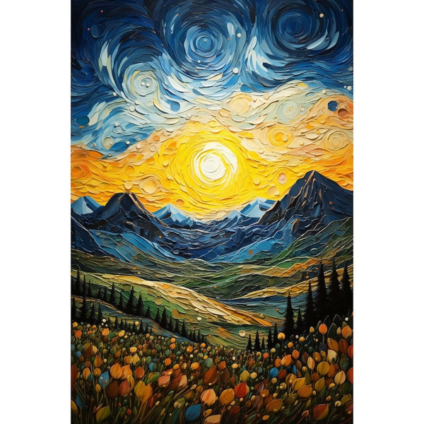 Tableau Montagne Design, art mural décoration nature