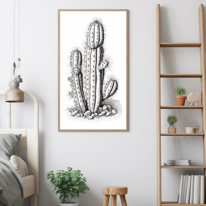 Tableau Dessin Cactus