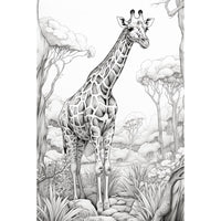 Thumbnail for Tableau Dessin Girafe Géante