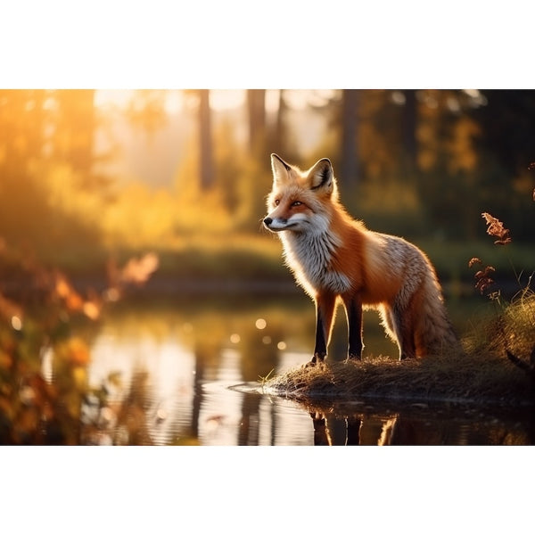 Tableau du Renard, art mural décoration nature