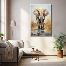 Tableau Éléphant Art, art mural décoration nature