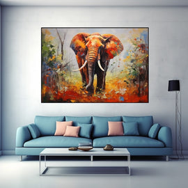 Tableau Éléphant Design, art mural décoration nature
