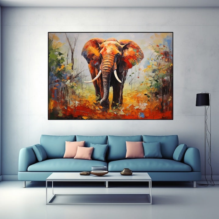 Tableau Éléphant Design, art mural décoration nature
