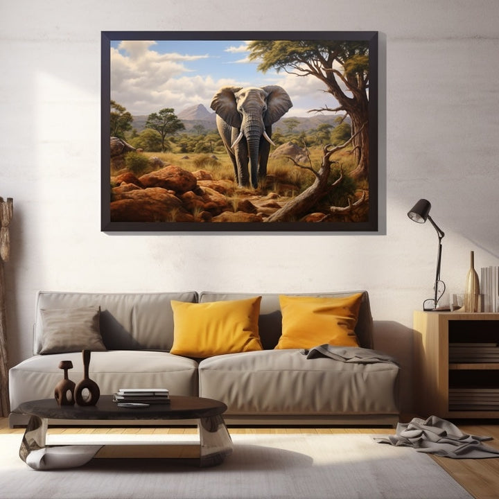 Tableau Éléphant Image, art mural décoration nature
