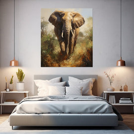 Tableau Éléphant Peinture, art mural décoration nature