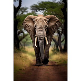 Tableau Poster Éléphant, art mural décoration nature