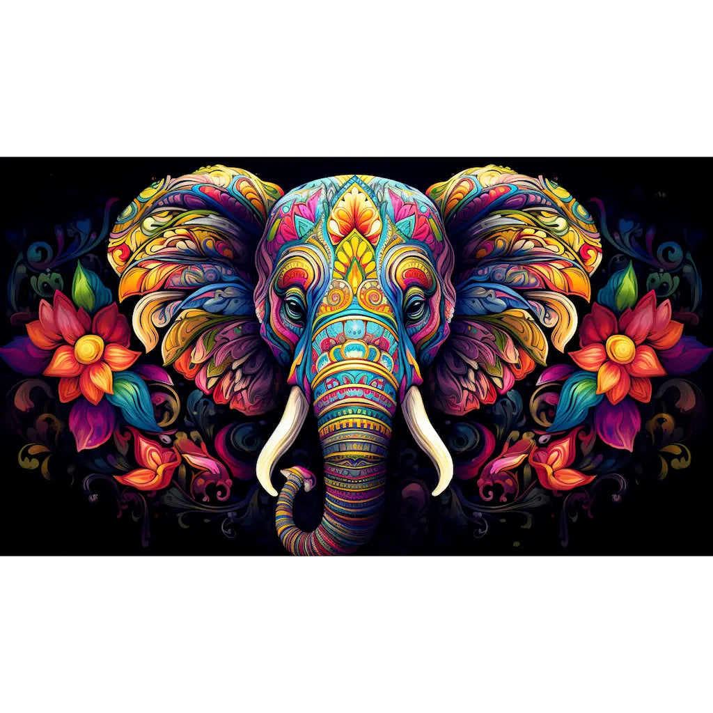 Tableau Éléphant Zen, art mural décoration nature