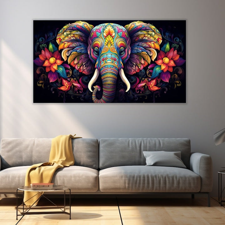 Tableau Éléphant Zen, art mural décoration nature