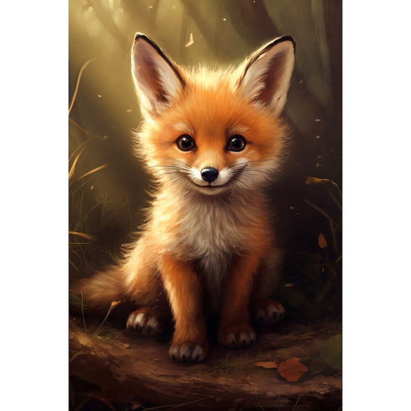 Tableau Renard Enfant, art mural décoration nature