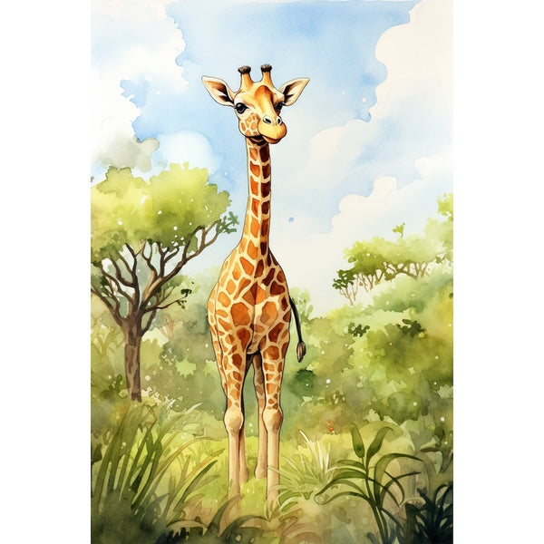 Tableau Savane Enfant, art mural décoration nature, vue 2