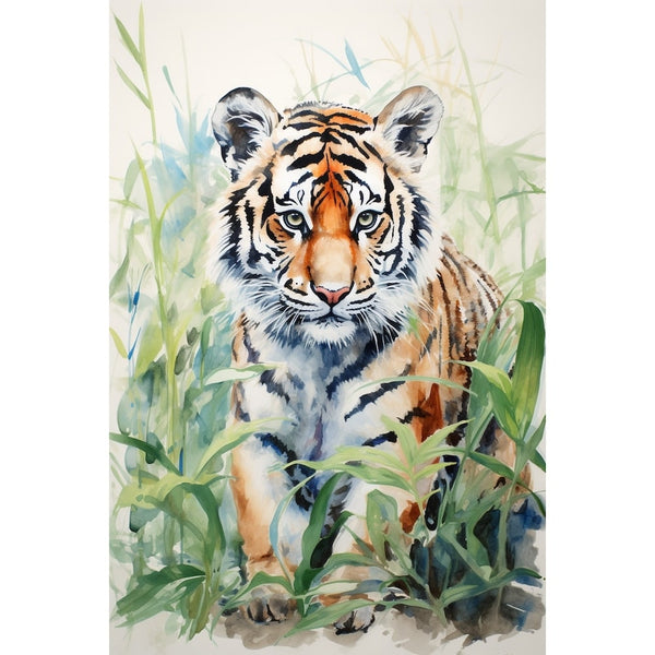 Tableau Tigre Enfant, art mural décoration nature