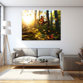 Tableau Envol de Papillons, art mural décoration nature