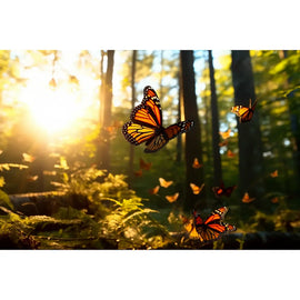 Tableau Envol de Papillons, art mural décoration nature