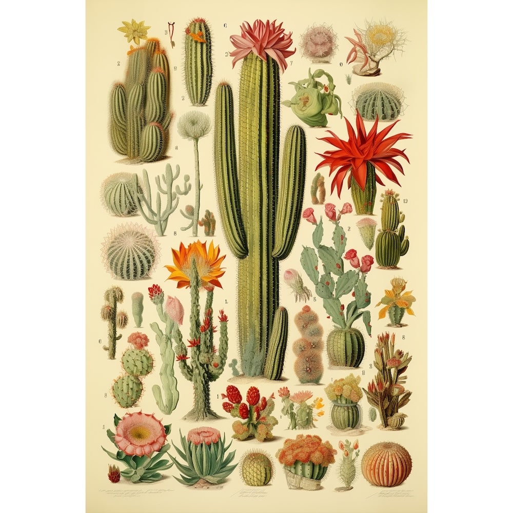 Tableau Espèces de Cactus