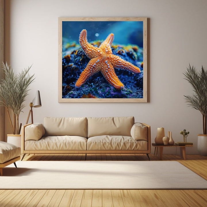 Tableau Etoile de Mer, art mural décoration nature