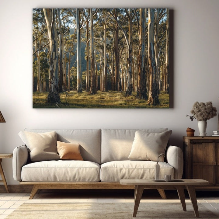 Tableau Eucalyptus, art mural décoration nature