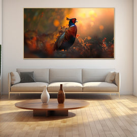Tableau Faisan, art mural décoration nature