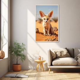 Tableau Fennec, art mural décoration nature
