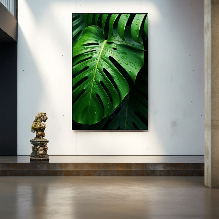 Tableau Feuille Arbre Tropical, art mural décoration nature