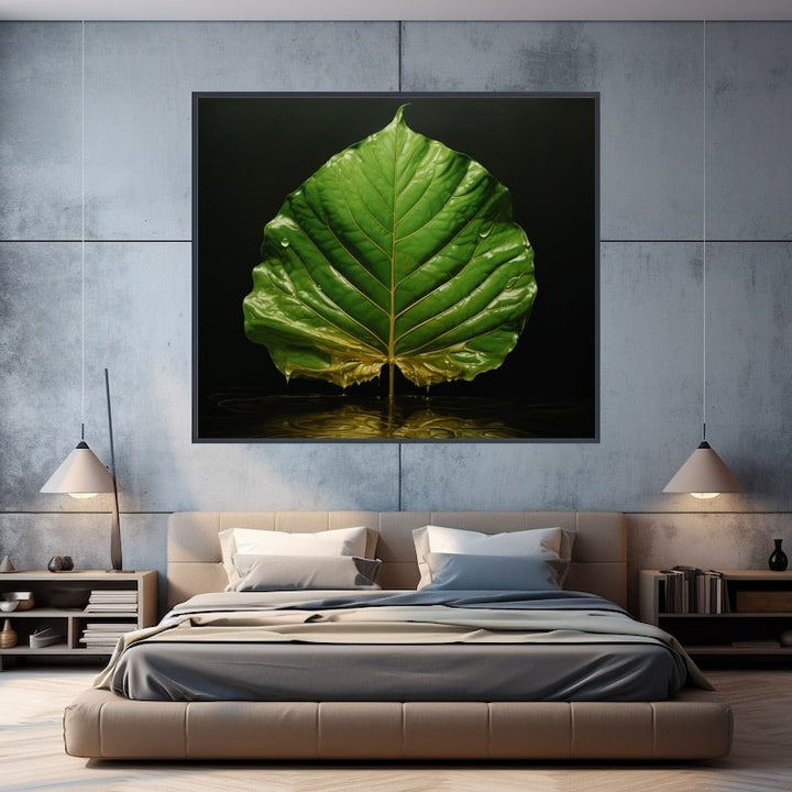 Tableau Feuille Couleur Moderne, art mural décoration nature