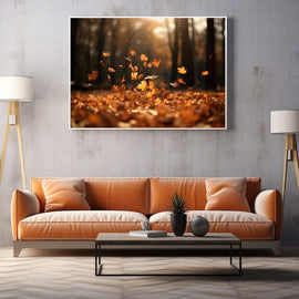Tableau Feuilles D'Automne, art mural décoration nature