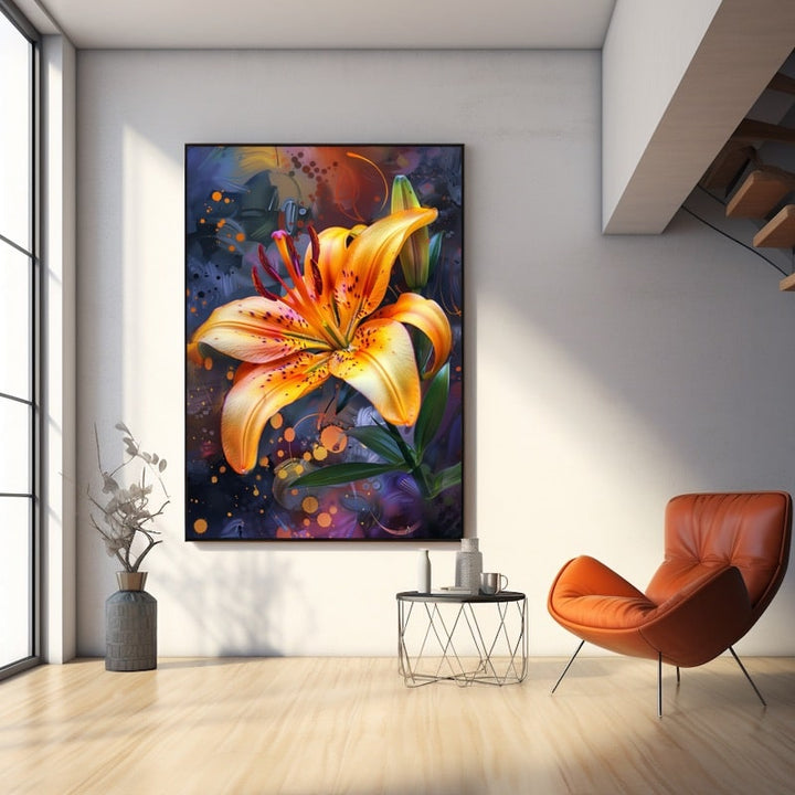 Tableau Fleur Abstrait
