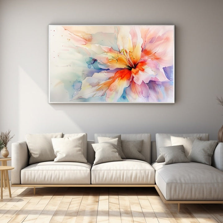 Tableau Fleur Aquarelle