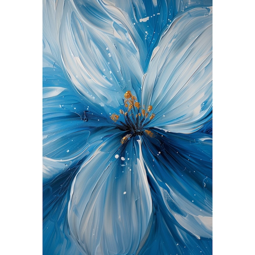 Tableau Fleur Bleue