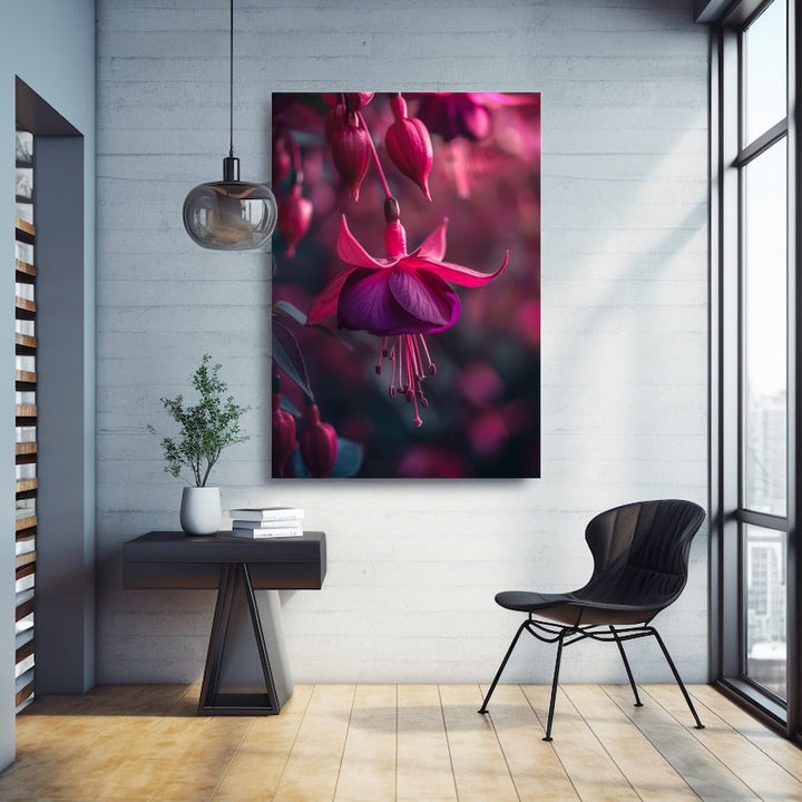 Tableau Fleur Fuchsia
