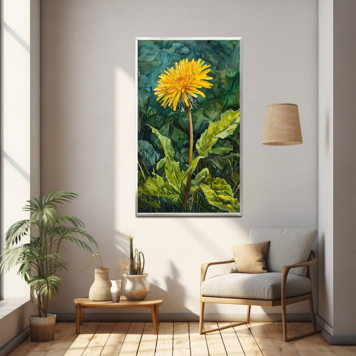 Tableau Fleur Jaune
